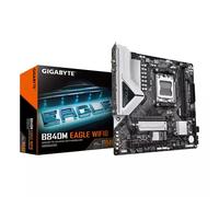 GIGABYTE B840M EAGLE WIFI6 Motherboard - AMD Ryzen 9000 CPUs, 5+2+2 Phases VRM, up to 7600MHz DDR5(O.C), 1xPCIe 4.0 + 1xPCIe 3.0 M.2, Wi-Fi 6, 2.5GbE LAN, USB 3.2 Gen 1