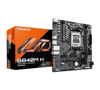 GigaByte B840M H Motherboard - AMD Ryzen 9000, 5+2+2 VRM, up to 7200MHz DDR5, PCIe 4.0 M.2, 1GbE