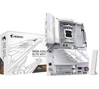 GIGABYTE B850 AORUS ELITE WIFI7 ICE Motherboard - AMD Ryzen 9000 Series CPUs, 12+2+1 Phases Digital VRM, up to 8200MHz DDR5 (OC), 1xPCIe 5.0 + 2xPCIe 4.0 M.2, 2.5 LAN, WIFI 7, USB 3.2 Gen 2x2