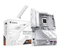GIGABYTE B850 AORUS ELITE WIFI7 ICE Motherboard - AMD Ryzen 9000 Series CPUs, 12+2+1 Phases Digital VRM, up to 8200MHz DDR5 (OC), 1xPCIe 5.0 + 2xPCIe 4.0 M.2, 2.5 LAN, WIFI 7, USB 3.2 Gen 2x2