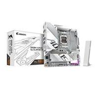 Gigabyte B850M AORUS ELITE WIFI6E ICE AMD AM5 Socket Motherboard, Micro-ATX, 4x DDR5 Slots, 2x M.2 Sockets, Fitted I/O Shield, 2.5GbE LAN