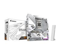 GIGABYTE B850M AORUS ELITE WIFI6E ICE Motherboard- AMD Ryzen 9000 Series CPUs, 12+2+1 Phases Digital VRM, up to 8200MHz DDR5 (OC), 1xPCIe 5.0 + 1xPCIe 4.0 M.2, 2.5LAN, WIFI 7, USB 3.2 Gen 2