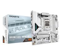 Gigabyte B850M EAGLE WIFI6E ICE Motherboard - AMD Ryzen 9000 Series CPUs, 8+2+2 Phases Digital VRM, up to 8200MHz DDR5 (OC), 1xPCIe 5.0 + 1xPCIe 4.0 M.2, Wi-Fi 6E, 2.5 GbE LAN, USB 3.2 Gen 2