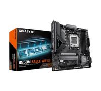 GIGABYTE B850M EAGLE WIFI6E Motherboard - AMD Ryzen 9000 Series CPUs, 8+2+2 Phases Digital VRM, up to 8200MHz DDR5 (OC), 1xPCIe 5.0 + 1xPCIe 4.0 M.2, WIFI 6E, 2.5 GbE LAN, USB 3.2 Gen 2