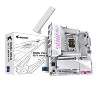 GIGABYTE B860M AORUS ELITE WF6E ICE Motherboard - Intel Core Ultra Series CPUs, 12+1+2+1 Phases VRM, up to 9200MHz DDR5, 1xPCIe 5.0 + 2xPCIe 4.0 M.2, 2.5GbE LAN, WIFI 6E, USB 4