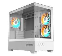 GIGABYTE C201 PANORAMIC ICE PC Case - Mid Tower, m-ATX, 360mm radiator support, 3 Pre-installed Fans, USB 3.0, Support RGB Fusion
