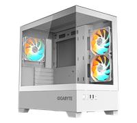 GIGABYTE C201 Panoramic ICE PC Micro ATX ARGB Gaming Case - White - GB-C201PI