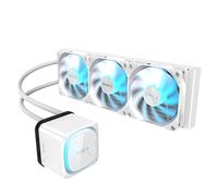 GIGABYTE Eagle 360 ICE - AIO Liquid CPU Cooler - 360mm Radiator, 3X 120mm High-Volume PWM Fans, Compatible with Intel LGA 1851/1700/115X/1200, AMD AM5/AM4 - White (GP-GIGABYTE Eagle 360I)