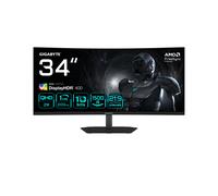 Gigabyte G34WQC2 34” WQHD Curved Gaming Monitor - 3440 x 1440, 1500R, 200Hz, 1ms, 450 cd/m2, AMD FreeSync Premium, DisplayHDR 400, HDMI 2.0, DisplayPort 1.4