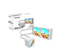 Gigabyte GAMING 240 All-in-One Liquid CPU Cooler with 240mm Radiator, Dual ARGB PWM Fans & High-Performance Pump - White - GP-GIGABYTE GME 240I