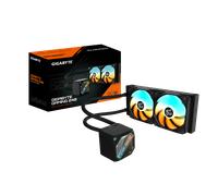 Gigabyte GAMING 240 All-in-One Liquid CPU Cooler with 240mm Radiator, Dual ARGB PWM Fans & High-Performance Pump - Black - GP- GIGABYTE GME 240