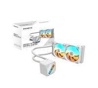 Gigabyte GAMING 240 All-in-One Liquid CPU Cooler with 240mm Radiator, Dual ARGB PWM Fans & High-Performance Pump - White - GP-GIGABYTE GME 240I