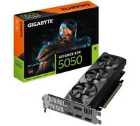 Gigabyte GeForce RTX 5050 OC Low Profile 8G Graphics Card - 8GB GDDR6, 128bit, PCI-E 5.0, 2587MHz Core Clock, 2 x DP, 2 x HDMI, NVIDIA DLSS 4, GV-N5050OC-8GL