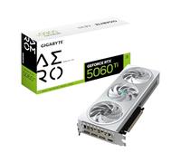 Gigabyte GeForce RTX 5060 Ti AERO OC 16G Graphics Card - 16GB GDDR7, 128bit, PCI-E 5.0, 2647MHz Core Clock, 3 x DisplayPort, 1 x HDMI, GV-N506TAERO OC-16GD