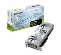 GIGABYTE GeForce RTX 5070 Ti EAGLE OC ICE SFF 16G Graphics Card - 16GB GDDR7, 256bit, PCI-E 5.0, 2542 MHz Core Clock, 3 x DP 2.1a, 1 x HDMI 2.1b, NVIDIA DLSS 4, GV-N507TEAGLEOC ICE-16GD