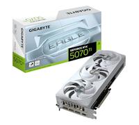 GIGABYTE GeForce RTX 5070 Ti EAGLE OC ICE SFF 16G Graphics Card - 16GB GDDR7, 256bit, PCI-E 5.0, 2542 MHz Core Clock, 3 x DP 2.1a, 1 x HDMI 2.1b, NVIDIA DLSS 4, GV-N507TEAGLEOC ICE-16GD