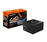 GIGABYTE GP-UD1000GM-PG5 Modular Power Supply, 80 Plus Gold, 1000W, Black