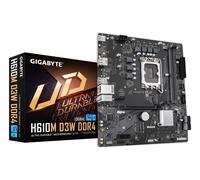 GIGABYTE H610M D3W DDR4 Motherboard - Supports 14th Gen. Intel Core CPUs, 5+1+1 phases VRM, up to 3200MHz DDR4, 1xPCIe 3.0 M.2, 1GbE LAN, USB 3.2 Gen 1