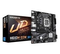 GIGABYTE H610M D3W Motherboard - Supports 14th Gen. Intel Core CPUs, 5+1+1 phases VRM, up to 5600MHz DDR5, 1xPCIe 3.0 M.2, 1GbE LAN, USB 3.2 Gen 1