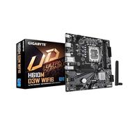 GIGABYTE H610M D3W WIFI6 Intel LGA 1700 Micro ATX Motherboard, Supports 14th/13th/12th Gen Intel Processors, 5+1+1 Power Phase, DDR5, 1x M.2, PCIe 4.0 x16, USB 3.2 Gen 1, WIFI6, GbE LAN, WiFi EZ-Plug