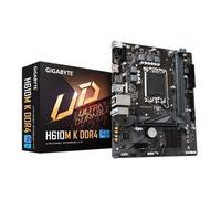 Gigabyte H610M K DDR4 Motherboard - Supports Intel Core 14th Gen CPUs, up to 3200MHz DDR4, 1xPCIe 3.0 M.2, GbE LAN, USB 3.2 Gen 1