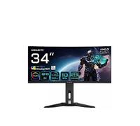 Gigabyte MO34WQC2 34" OLED WQHD Curved Gaming Monitor - 3440 x 1440, 240Hz, 0.03ms, KVM, 250 cd/m², FreeSync Premium Pro, DisplayHDR True Black 400, HDMI 2.1, DisplayPort 1.4
