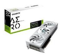 Gigabyte NVIDIA GeForce RTX 5070 AERO OC 12GB GDDR7 Graphics Card, 6144 CUDA Cores, 2625 MHz Core Clock, Triple Fan, White, RGB