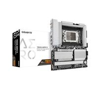 GIGABYTE TRX50 AERO D Motherboard - Supports AMD Ryzen PRO 7000 CPUs, 16+8+4 Phases Digital VRM, up to 7800MHz DDR5 (OC), 4xPCIe 4.0 M.2, Wi-Fi 7, 2.5GbE LAN, USB 3.2 Gen 2