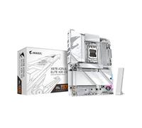 GIGABYTE X870 AORUS Elite X3D ICE AMD AM5 ATX Motherboard, Support AMD Ryzen 9000/8000/7000 Series, DDR5, 16+2+2 Power Phase, 4X M.2, PCIe 5.0, USB4, WIFI7, PCIe-EZ Latch Plus, 5-Year Warranty