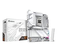 GIGABYTE X870 AORUS ELITE X3D ICE Motherboard - Supports AMD Ryzen 9000 CPUs, 16+2+2 Phases Digital VRM, up to 9000Hz DDR5 (OC), 2xPCIe 5.0 + 2xPCIe 4.0, Wi-Fi 7, 2.5GbE LAN, USB 4