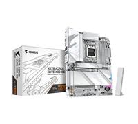 GIGABYTE X870 AORUS ELITE X3D ICE Motherboard - Supports AMD Ryzen 9000 CPUs, 16+2+2 Phases Digital VRM, up to 9000Hz DDR5 (OC), 2xPCIe 5.0 + 2xPCIe 4.0, Wi-Fi 7, 2.5GbE LAN, USB 4