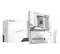 GIGABYTE X870 AORUS STEALTH ICE Motherboard - Supports AMD Ryzen 9000 CPUs, 16+2+2 Phases Digital VRM, up to 8200Hz DDR5 (OC), 2xPCIe 5.0 + 2xPCIe 4.0, Wi-Fi 7, 5 GbE LAN, USB 4