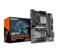 GIGABYTE X870 GAMING WIFI6 Motherboard - Supports AMD Ryzen 9000 CPUs, 8+2+2 phases VRM, up to 8000MHz DDR5 (OC), 1xPCIe 5.0 + 2xPCIe 4.0, Wi-Fi 6, 2.5GbE LAN, USB 4