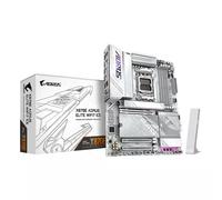 GIGABYTE X870E AORUS ELITE WIFI7 ICE Motherboard - Supports AMD Ryzen 9000 CPUs, 16+2+2 Phases Digital VRM, up to 8200Hz DDR5 (OC), 3xPCIe 5.0 + 1xPCIe 4.0, Wi-Fi 7, 2.5GbE LAN, USB 4