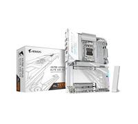 GIGABYTE X870E AORUS ELITE X3D ICE AMD AM5 LGA 1718 ATX Motherboard, Supports AMD Ryzen 9000/8000/7000 Series Processors, DDR5, 16+2+2 Power Phase, 4x M.2, PCIe 5.0, WIFI, 5 GbE, Plus, 5-Year Warranty