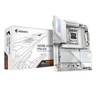 GIGABYTE X870E AORUS PRO ICE Motherboard - Supports AMD Ryzen 9000 CPUs, 16+2+2 Phases Digital VRM, up to 8000MHz DDR5 (OC), 3xPCIe 5.0 + 1xPCIe 4.0, Wi-Fi 7, 2.5GbE LAN, USB 4