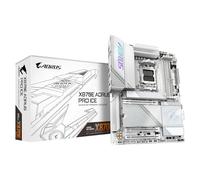 GIGABYTE X870E AORUS PRO ICE Motherboard - Supports AMD Ryzen 9000 CPUs, 16+2+2 Phases Digital VRM, up to 8000MHz DDR5 (OC), 3xPCIe 5.0 + 1xPCIe 4.0, Wi-Fi 7, 2.5GbE LAN, USB 4