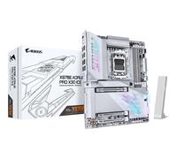 GIGABYTE X870E AORUS PRO X3D ICE Motherboard - Supports AMD Ryzen 9000 CPUs, 18+2+2 Phases Digital VRM, up to 9000Hz DDR5 (OC), 2xPCIe 5.0 + 2xPCIe 4.0, Wi-Fi 7, 5GbE LAN, USB 4