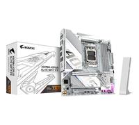 GIGABYTE X870M AORUS ELITE WIFI7 ICE Motherboard - Supports AMD Ryzen 9000 CPUs, 14+2+2 Phases Digital VRM, up to 8200Hz DDR5 (O.C), 1xPCIe 5.0 + 1xPCIe 4.0, Wi-Fi 7, 2.5 GbE LAN, USB 4