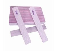 GigaGround 80/80 Grit Nail Files (25 Pcs), Coarse Emery Boards for Acrylic & Gel Nails, Double Sided 80 Grit, Gray