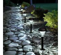 GIGALUMI 10 Pack Solar Lights Outdoor Waterproof,New