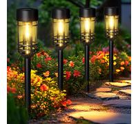 GIGALUMI Solar Lights Outdoor Garden 4 Pack, Waterproof