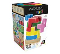 Gigamic, Katamino Tower, Family Game, Wooden Game, 1-2 Players, from 6+ Years, 15 Minutes, German, Multilingual