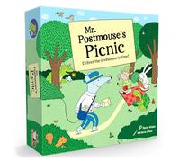 GIGAMIC Mr. Postmouse’s Picnic | Adorable Animal Adventure Board Game for Kids | Help Mr. Postmouse Get His Friends to the Picnic | Cooperative Tile Flipping Kids Game | Ages 4+ | 1-4 Players | 30 Min