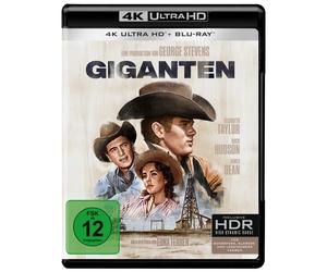 GIGANTEN - ELIZABETH TAYLOR,ROCK HUDSON,JAMES DEAN 2 ULTRA HD BLU-RAY NEW