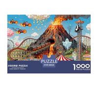Gigantic Funfair Wooden Jigsaw Puzzle Waterproof 1000 Piece Puzzles for Adults Challenging And Brainteasing Games