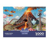 Gigantic Funfair Wooden Jigsaw Puzzle Waterproof 1000 Piece Puzzles for Adults Gifts Fun Educational Games