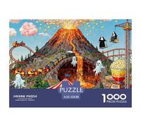 Gigantic Funfair Wooden Jigsaw Puzzle Waterproof 1000 Piece Puzzles for Adults Gifts Fun Educational Games