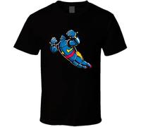 Gigantor Robot Anime Cartoon Tetsujin 28 Go Graphic T Shirt Mens Tee Gift Black