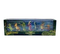 Gigantosaurus: Mighty Friends - 7 Pack - Mini 2"""" Figures (Giganto-Bill-Rocky-Mazu-Tiny-Trex-Lava Giganto) Dinosaur Toy Miniatures Kids Ages 3+